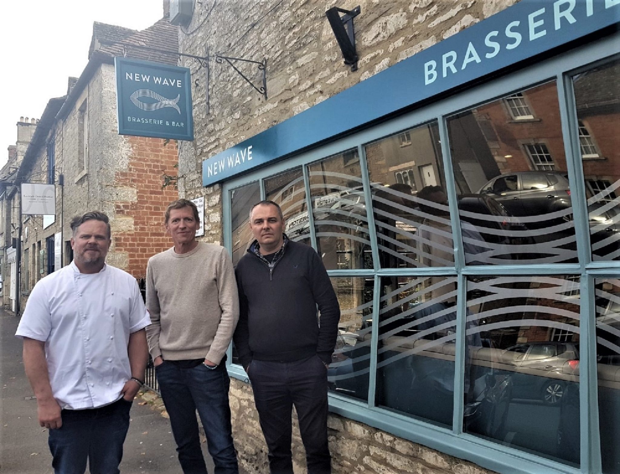 New Wave Brasserie opens in Lechlade town centre Chris Roberts MBE PR